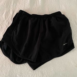 All Black Nike Dri-Fit shorts